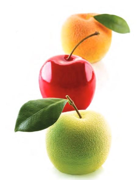 Jablko, čerešňa a broskyňa