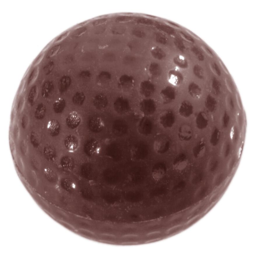 Polykarbonátová forma na okrúhle pralinky, GOLF, 275x135 mm - CHOCOLATE WORLD