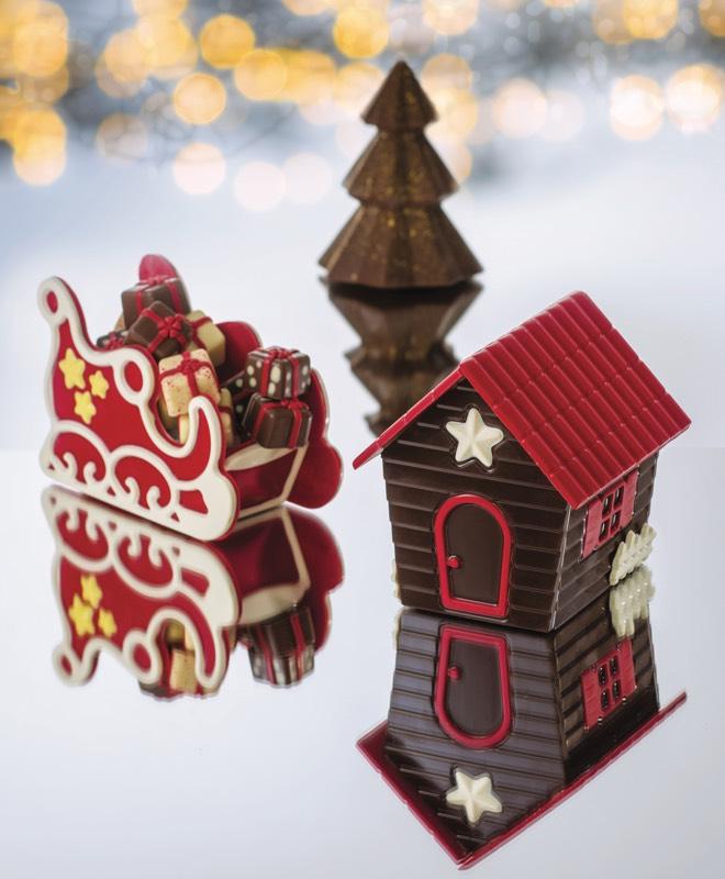 Plastové vianočné formy na čokoládu, SWEET CHRISTMAS - MARTELLATO