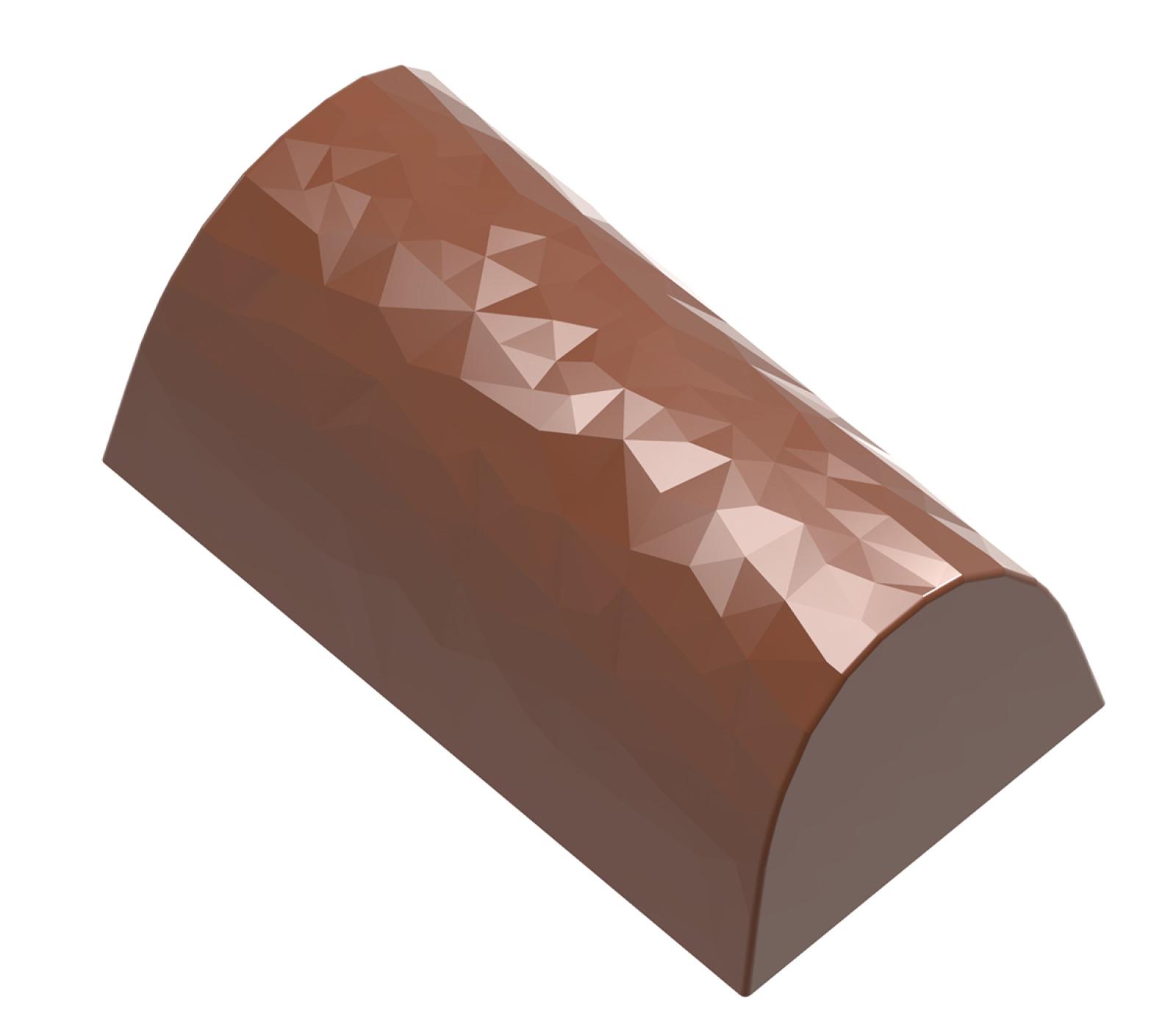 Polykarbonátová forma na pralinky, kryštálový efekt,  275x135 mm - CHOCOLATE WORLD