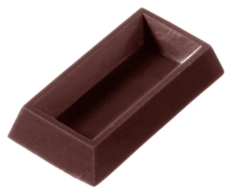 Polykarbonátová forma na obdĺžnikové čoko., línia CARAQUES, 275x175 mm - CHOCOLATE WORLD