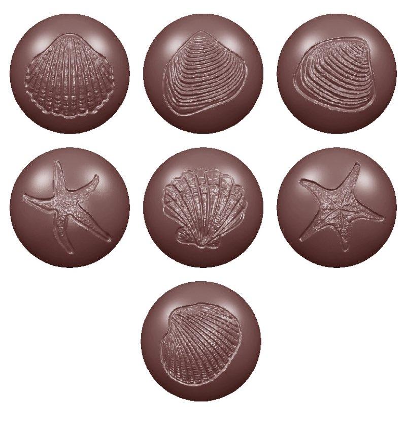 Polykarbonátová forma na čokoládu, línia Fossils, 275x135 mm - CHOCOLATE WORLD