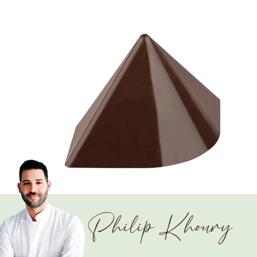 Polykarbonátová forma na pralinky MOUNT od Philip Khoury, 275x175 mm – MARTELLATO