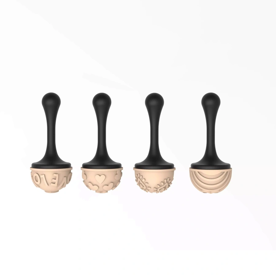 Sada 4 silikónových pečiatok na pralinky, ø 31 mm – SILIKOMART