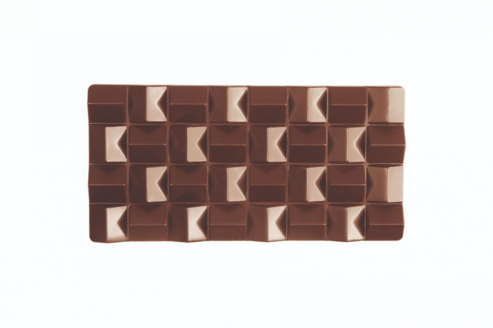 Polykarbonátová forma na tabuľkovú čokoládu Pixie od F. Fiorani, 275x175 mm -  PAVONI