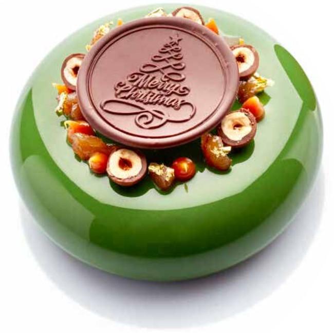 Pečiatka na čokoládu MERRY CHRISTMAS, Ø 6 cm – MARTELLATO