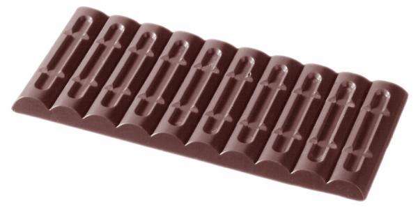Polykarbonátová forma na tabuľkovú čokoládu, 275x175 mm – CHOCOLATE WORLD