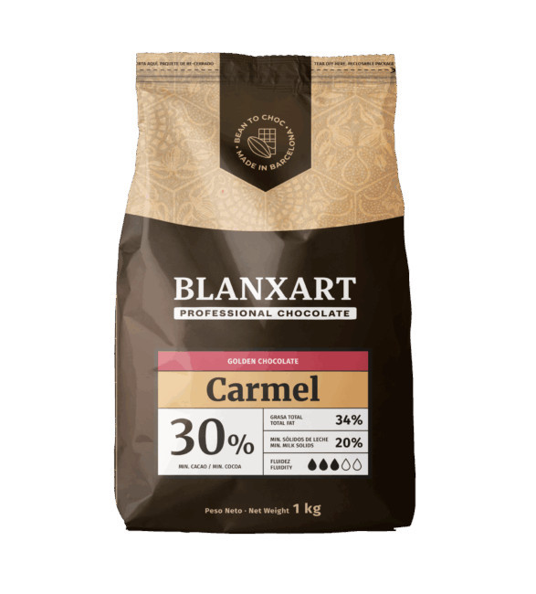 Pravá karamelová biela čokoláda CARMEL 30% – BLANXART