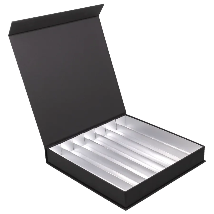 Magnetická krabička na 49 ks praliniek, čierna – PASTRYMARKET