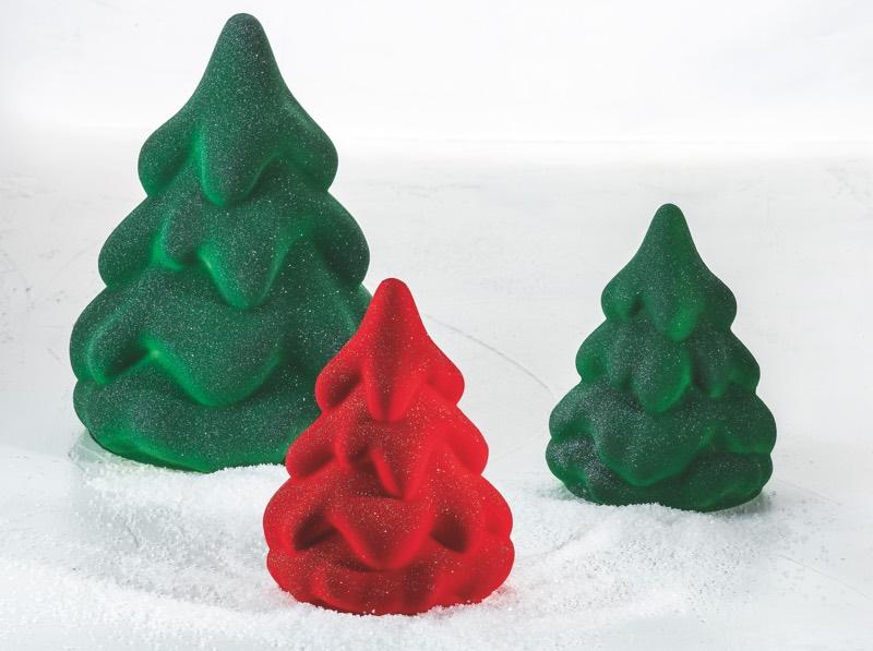 Plastová vianočná forma na čokoládu, rôzne stromčeky - PAVONI