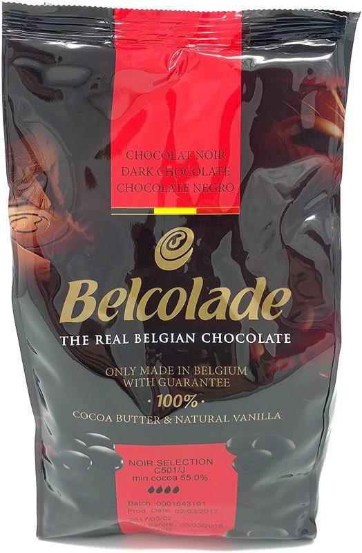 Tmavá čokoláda 55%, línia Selection, 1 kg – BELCOLADE