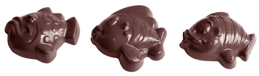 Polykarbonátová forma na figúrky s motívom zvierat, 275x135 mm - CHOCOLATE WORLD