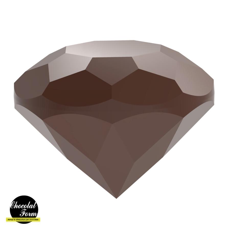 Polykarbonátová forma na pralinky DIAMOND, 275x135 mm – CHOCOLATE WORLD