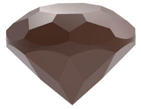 Polykarbonátová forma na pralinky v tvare diamantu, 275x135 mm – CHOCOLATE WORLD