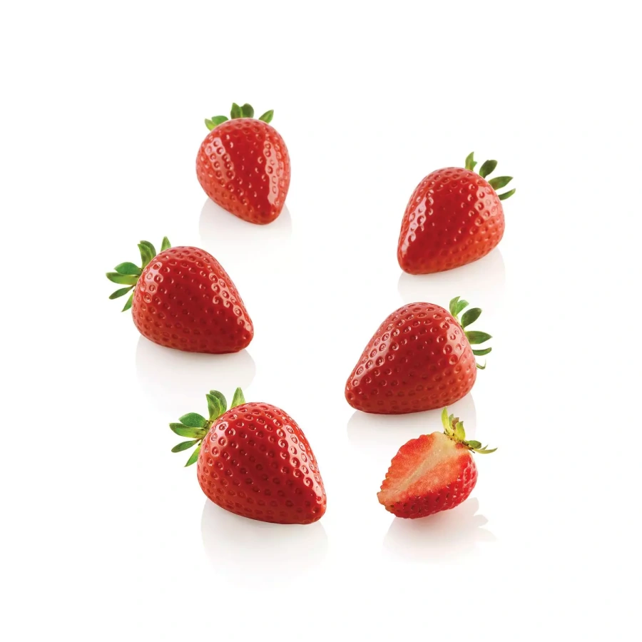 Silikónová forma na mini monoporcie Fragola 30, 15 x 30 ml – SILIKOMART