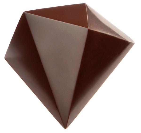 Polykarbonátová forma na pralinky od DAVIDE COMASCHI, 275x135 mm - CHOCOLATE WORLD