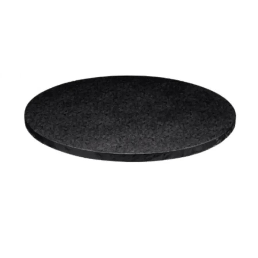 Okrúhlá hrubá podložka pod tortu, čierna Ø 30 cm x 1,3 cm  – SILIKOMART