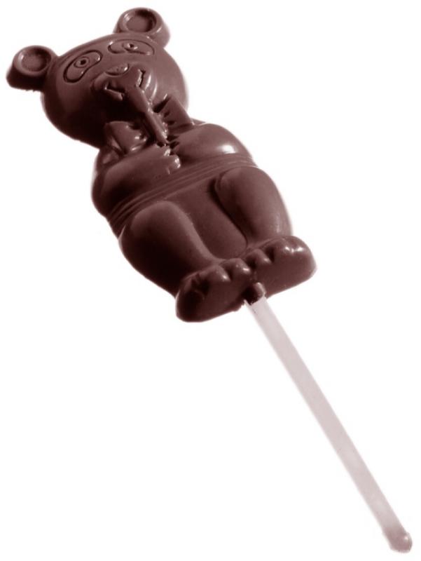 Polykarbonátová forma na čokoládové lízanky, 275x175 mm - CHOCOLATE WORLD
