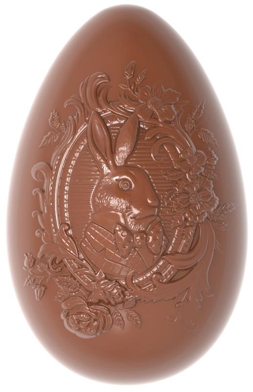 Polykarbonátová forma na čokoládové vajíčko, veľká noc - CHOCOLATE WORLD