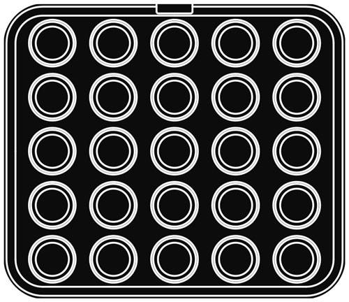 Forma pre stroj CookMatic, 3 typy, kruh zaoblený - PAVONI