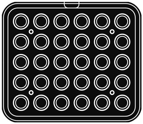 Forma pre stroj CookMatic, 3 typy, kruh zaoblený - PAVONI