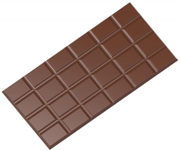 Polykarbonátová forma na tabuľkovú čokoládu, 275x135 mm – CHOCOLATE WORLD