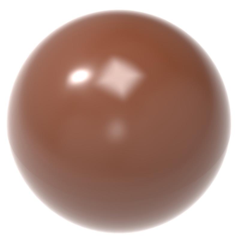 Polykarbonátová forma na guľaté pralinky, 275x135 mm - CHOCOLATE WORLD