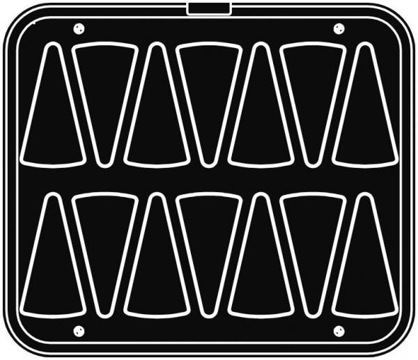 Forma pre stroj CookMatic, 2 typy, trojuholník - PAVONI