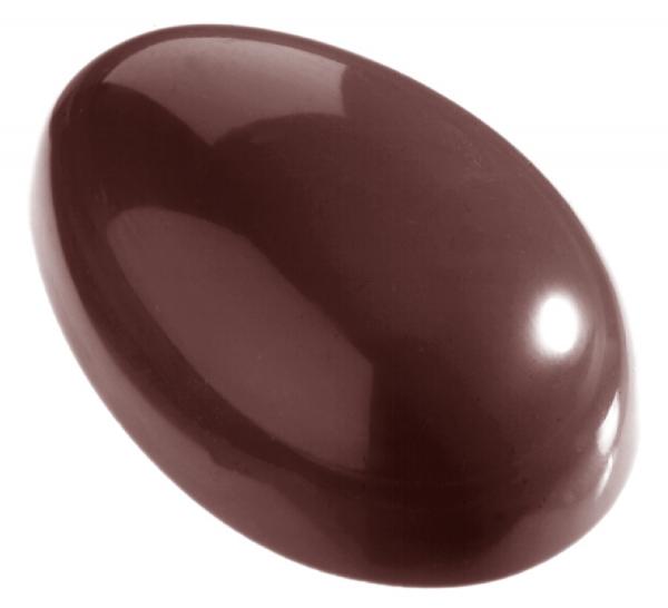 Polykarbonátová forma na čokoládové  vajíčko, hladké - CHOCOLATE WORLD