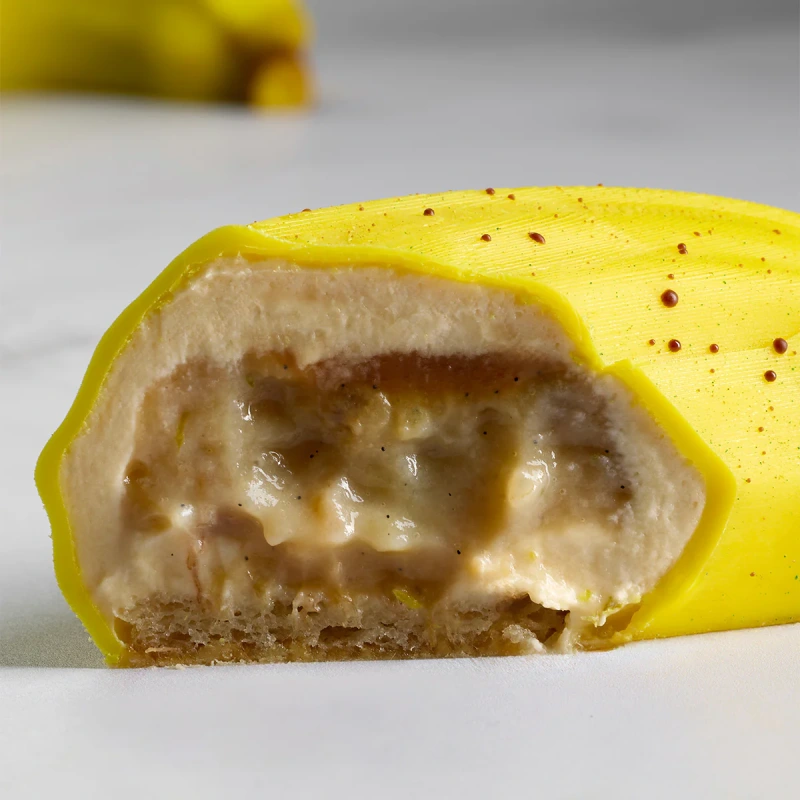 Silikónová forma na monoporcie Banana, 400x300 mm – PAVONI 2