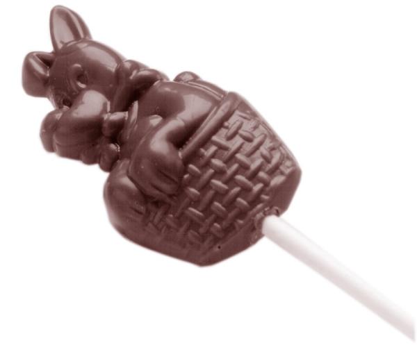 Polykarbonátová forma na čokoládové lízanky, 275x175 mm - CHOCOLATE WORLD