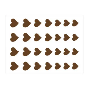 Silikónová forma na čokoládovú dekoráciu Hearts, 390x290 mm - MARTELLATO