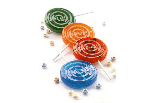 Silikónová forma na lízanky, 2 ks LOLLI POP forma + 50 ks paličiek – SILIKOMART