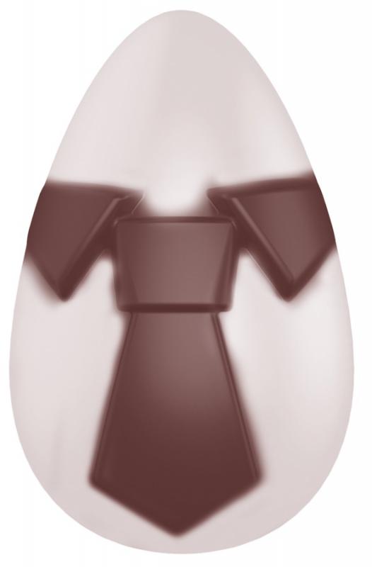 Polykarbonátová forma na čokoládové vajíčka,  275x175 mm - CHOCOLATE WORLD