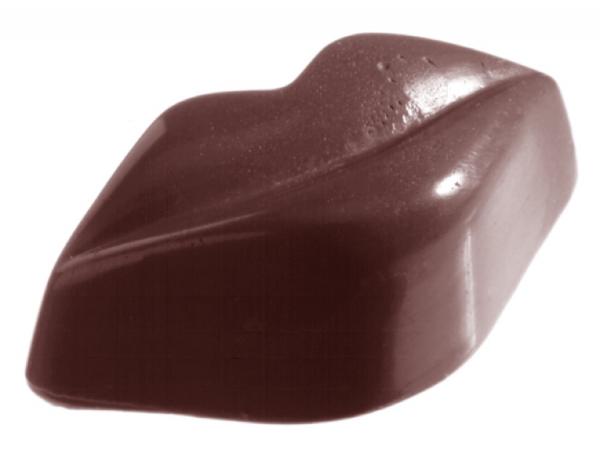 Polykarbonátová forma na pralinky, pery, 275x175 mm - CHOCOLATE WORLD