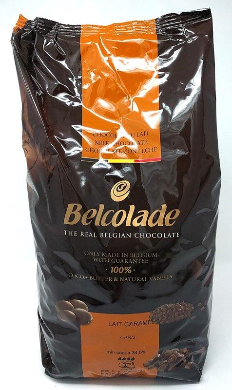 Mliečna karamelová čokoláda 35%, línia Selection, 5 kg – BELCOLADE