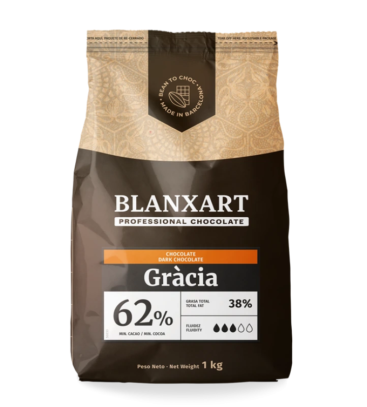 Pravá tmavá čokoláda GRACIA 62% – BLANXART