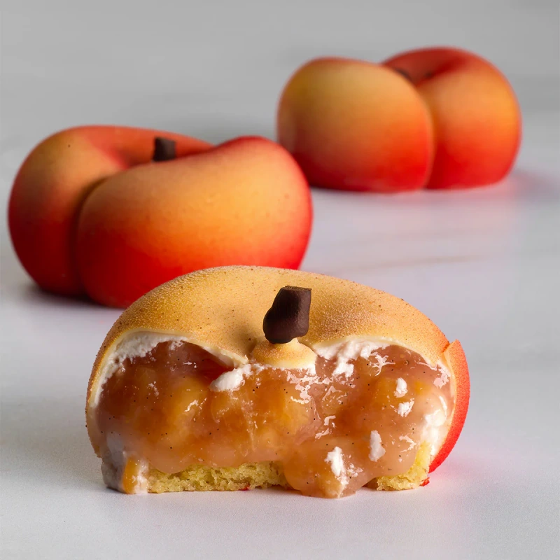 Silikónová forma na monoporcie Flat Peach, 400x300 mm – PAVONI 1