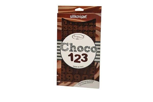 Silikónová forma na čokoládové čísla CHOCO 123 – SILIKOMART