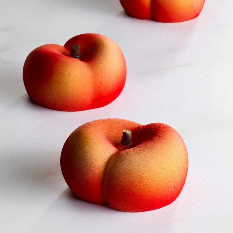 Silikónová forma na monoporcie Flat Peach, 400x300 mm – PAVONI