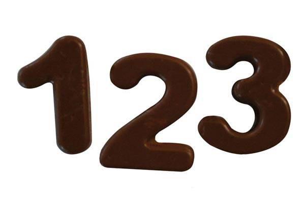Silikónová forma na čokoládové čísla CHOCO 123 – SILIKOMART