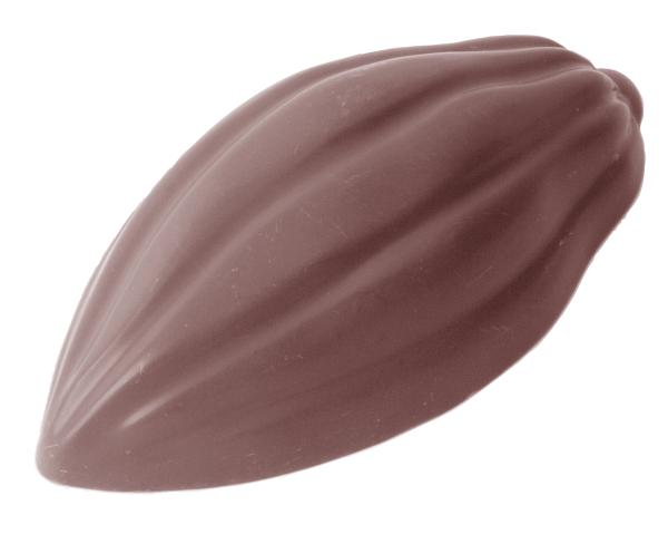 Polykarbonátová forma na pralinky - Veľký kakaový bôb, 275x175 mm - CHOCOLATE WORLD