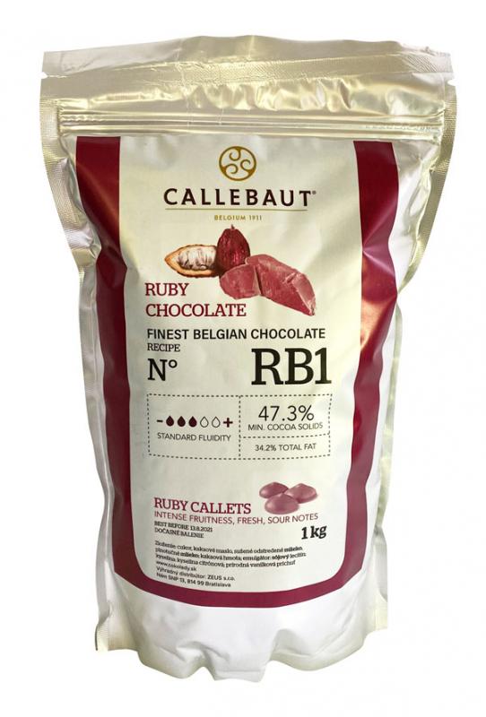 Ruby čokoláda 47,3%, 1000g – CALLEBAUT