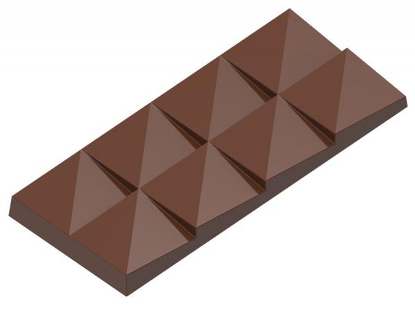 Polykarbonátová forma na tabuľkovú čokoládu, 275x135 mm – CHOCOLATE WORLD