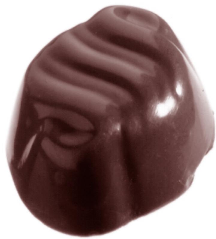 Polykarbonátová forma na oválne pralinky, línia ENROBED, 275x175 mm - CHOCOLATE WORLD