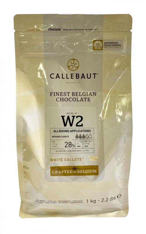 Biela čokoláda 28 %, 1000 g - CALLEBAUT