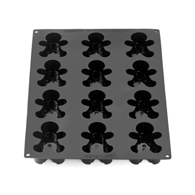 Silikónová forma na monoporcie GINGERMAN, 400x300 mm, línia Pavoflex – PAVONI 3