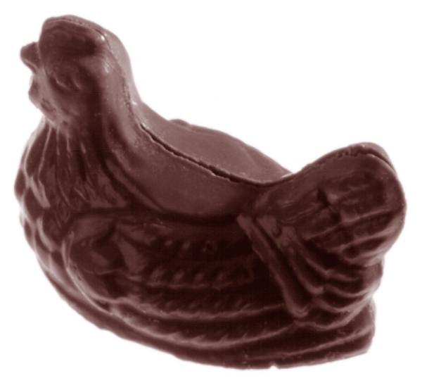 Polykarbonátová forma na figúrky sliepky, 275x175 mm - CHOCOLATE WORLD