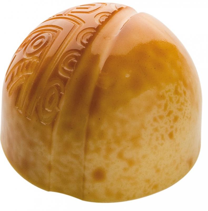 Polykarbonátová forma na pralinky v tvare polgule, 275x135 mm - CHOCOLATE WORLD