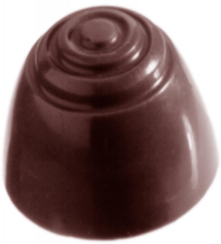 Polykarbonátová forma na okrúhle pralinky, línia FANTASY, 275x175 mm - CHOCOLATE WORLD